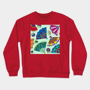 Colorful Fans Crewneck Sweatshirt